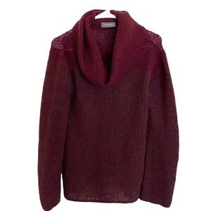 Wooden Ships Cowl Neck Marled Knit Sweater, Size M/L